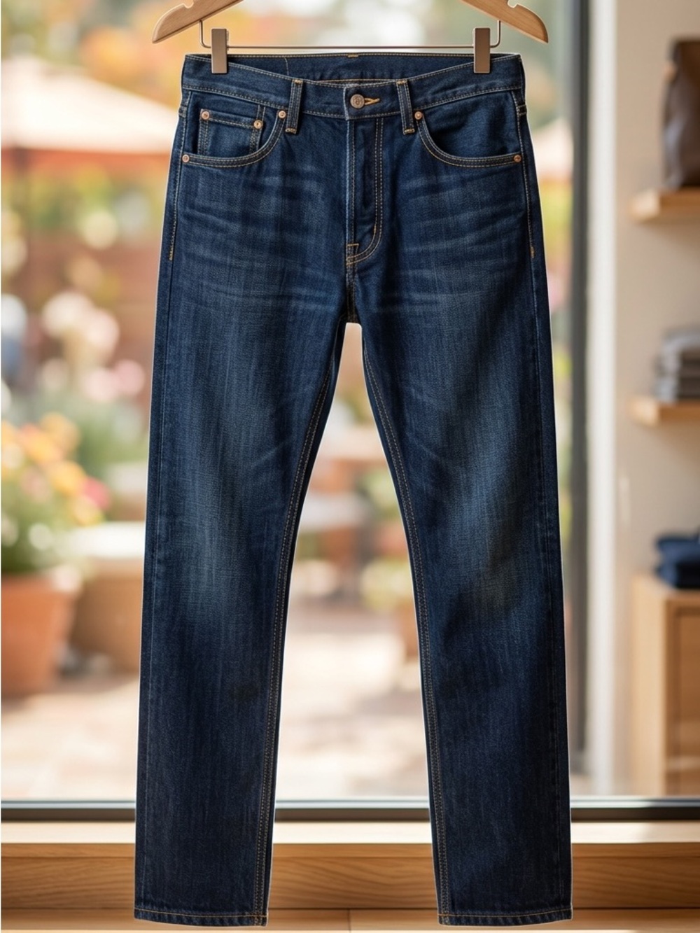 Levi’s 505 Dark Blue Straight Leg Jeans